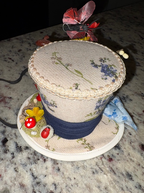 LITTLE MISS HATTITUDE Handmade Mini Top Hat Tea Party Kentucky Derby Fascinator main image 4